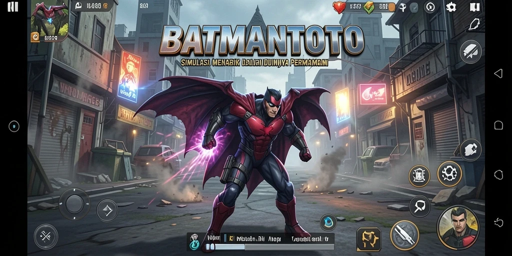 Tampilan gameplay menakjubkan dari BATMANTOTO yang menunjukkan aksi seru.
